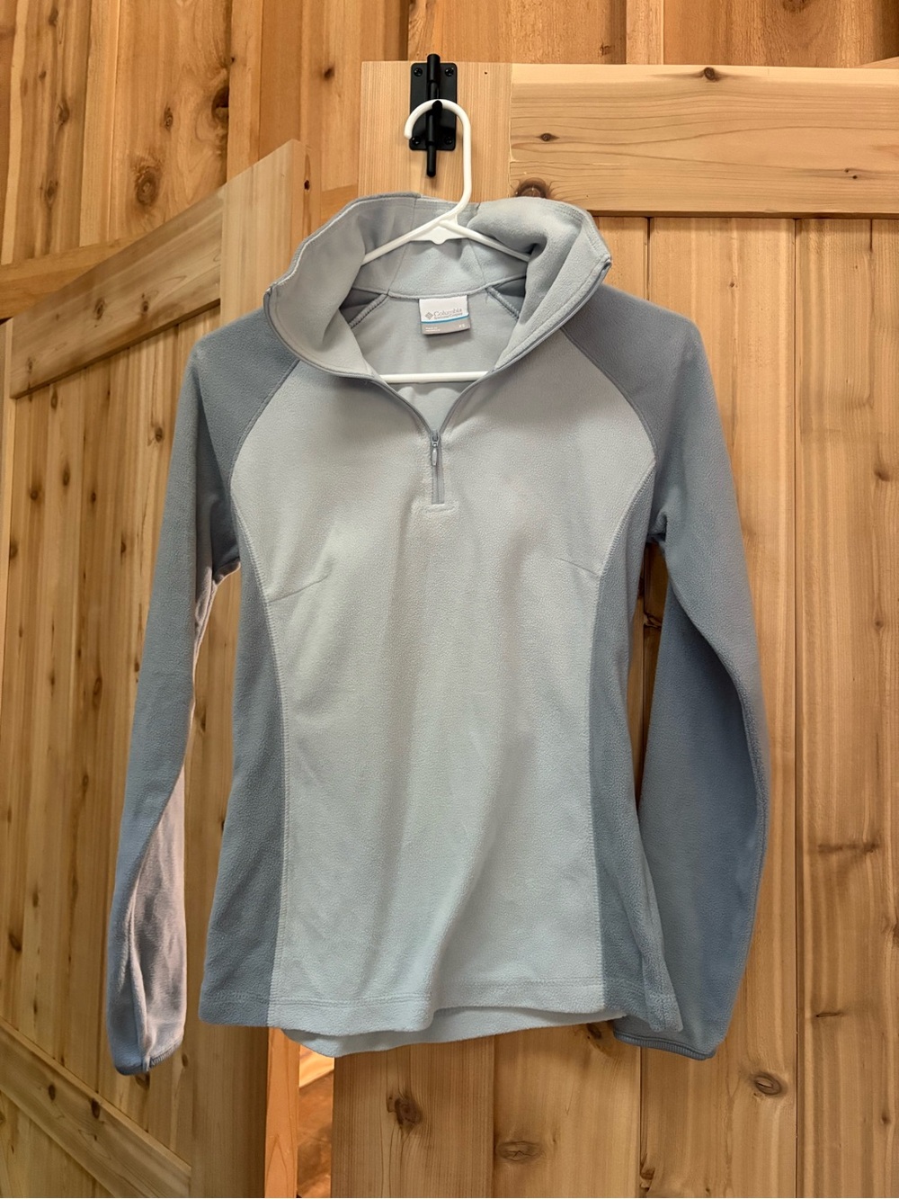Columbia Light Gray and Heather Gray Quarter-Zip Pullover
